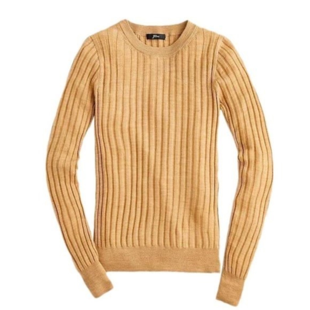 J. Crew Camel Ribbed Sweater